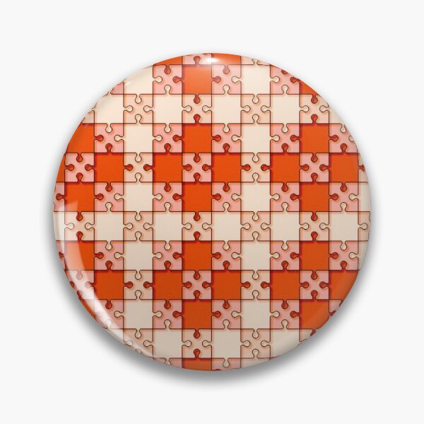 Item preview, Puzzle pattern deep orange designed and sold by Jamcolors.