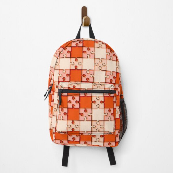 Item preview, Puzzle pattern deep orange designed and sold by Jamcolors.
