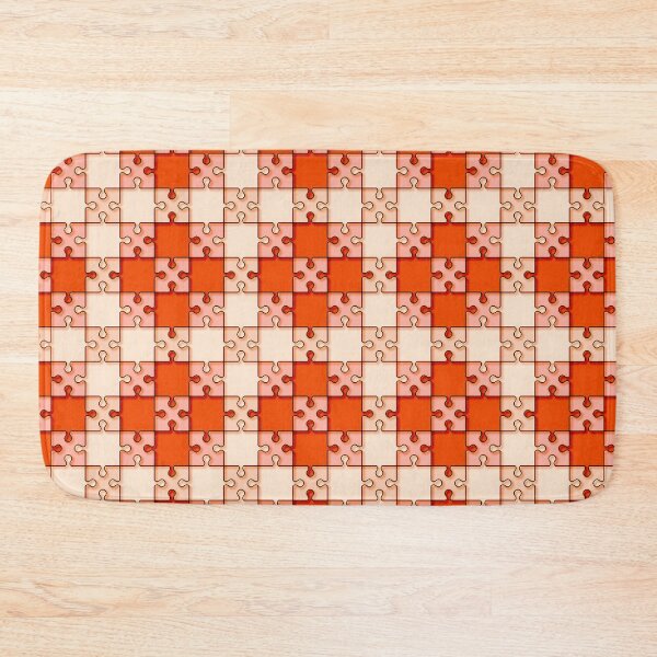 Item preview, Puzzle pattern deep orange designed and sold by Jamcolors.