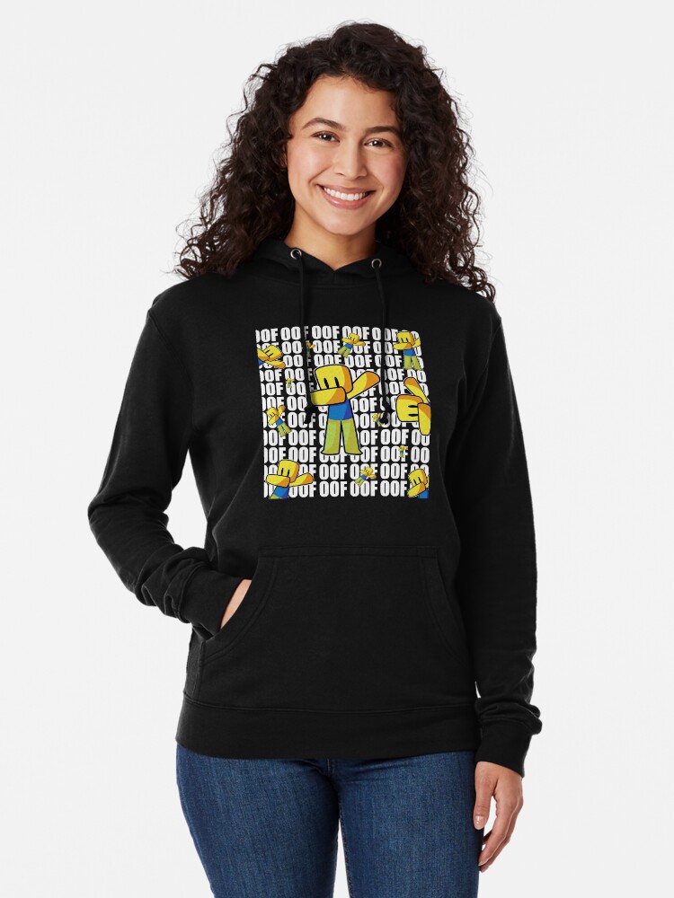 Roblox Oof Dabbing Dab Hand Drawn Pattern Gaming Noob Gift For Kids Lightweight Hoodie By Smoothnoob Redbubble - dab joe roblox