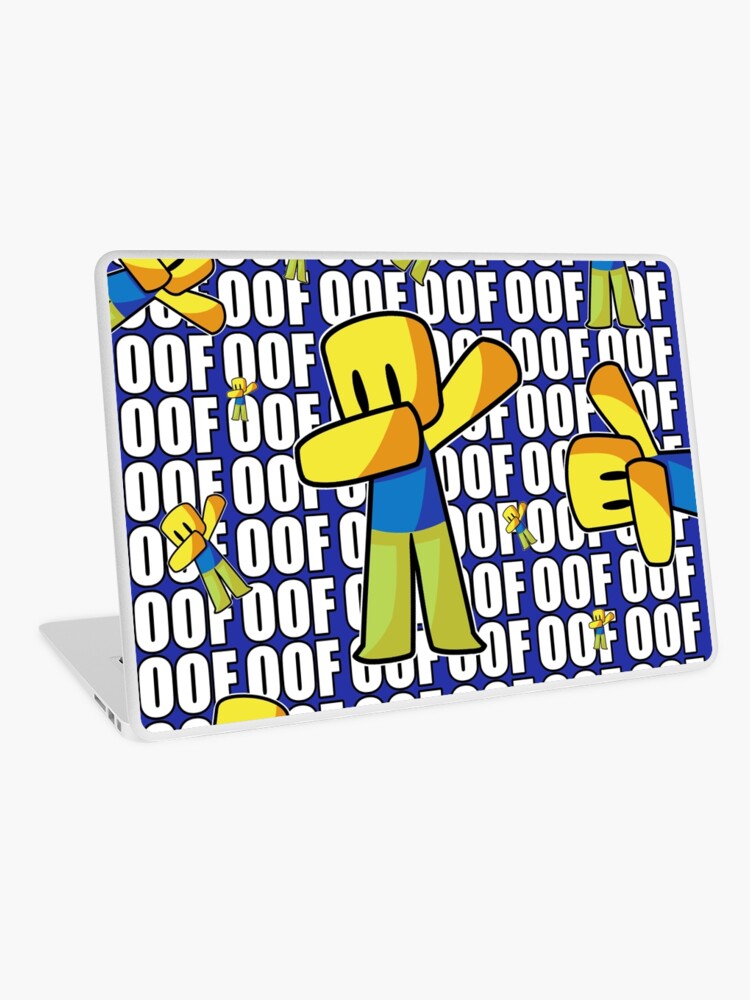 Roblox Oof Dabbing Dab Hand Drawn Pattern Gaming Noob Gift For Kids Laptop Skin By Smoothnoob Redbubble - roblox noob dabbing decal
