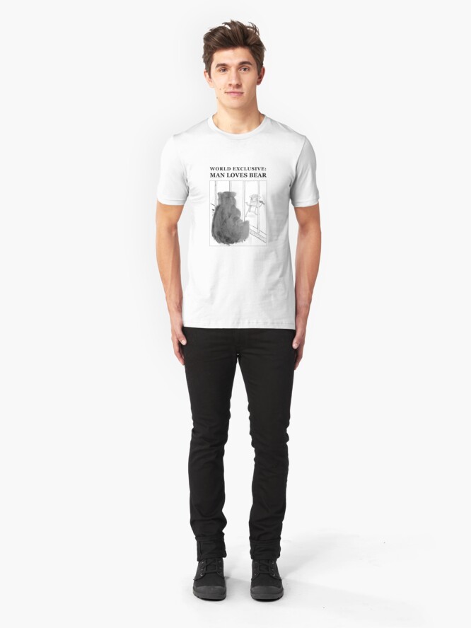 Alternate view of Man Loves Bear Slim Fit T-Shirt