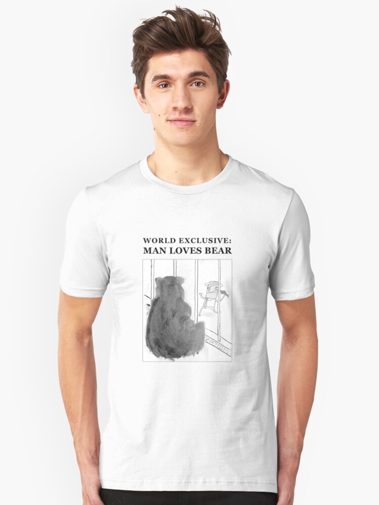 Alternate view of Man Loves Bear Slim Fit T-Shirt