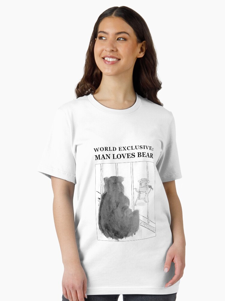 Thumbnail 1 of 7, Essential T-Shirt, Man Loves Bear designed and sold by LowHumour.