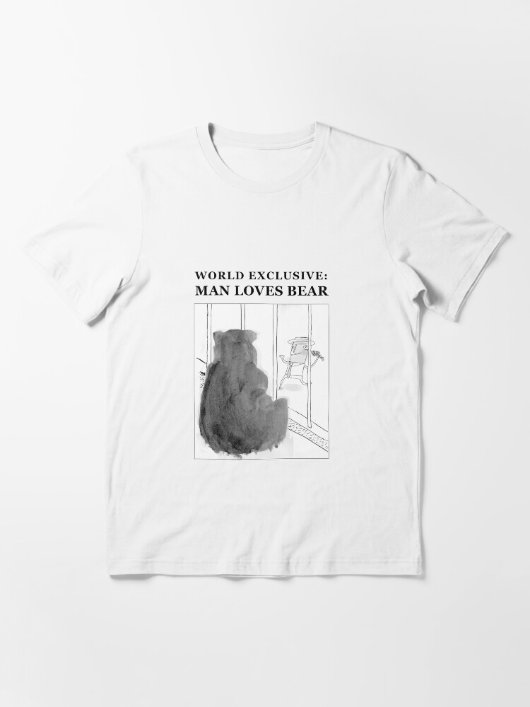 Thumbnail 3 of 7, Essential T-Shirt, Man Loves Bear designed and sold by LowHumour.