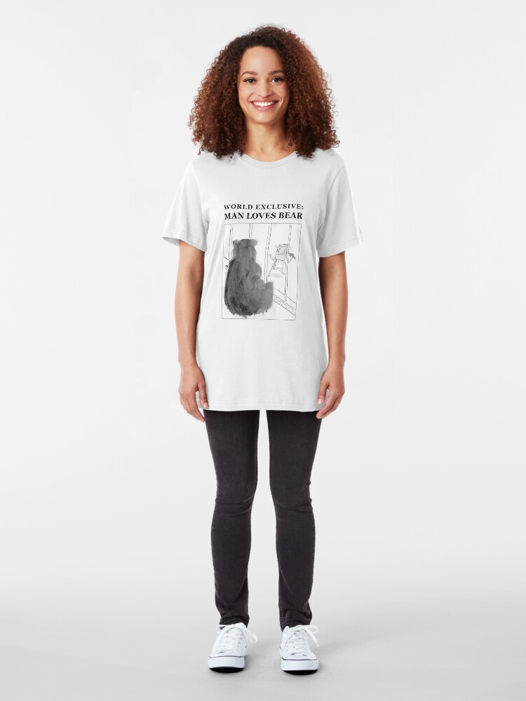 Alternate view of Man Loves Bear Slim Fit T-Shirt