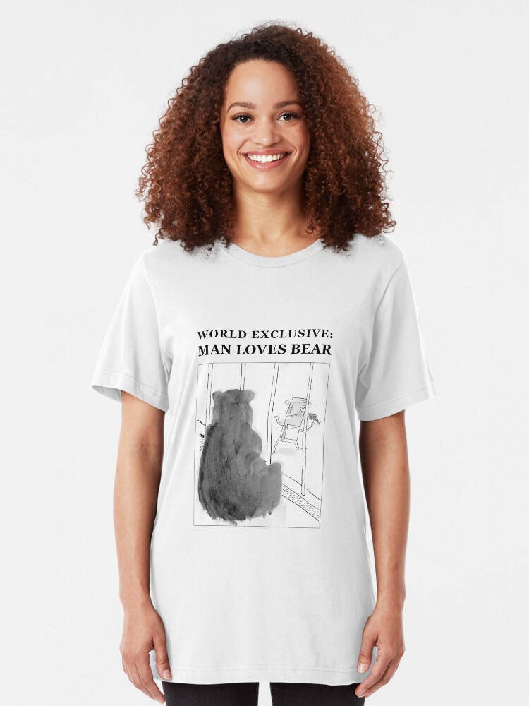 Alternate view of Man Loves Bear Slim Fit T-Shirt