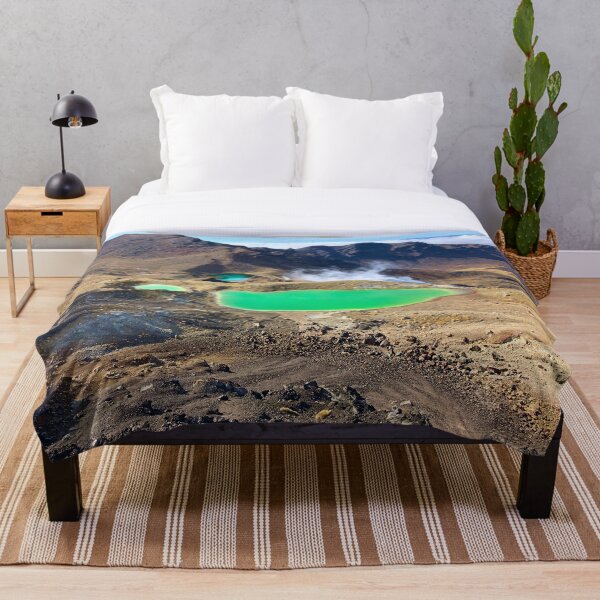Tongariro Alpine Crossing Throw Blanket