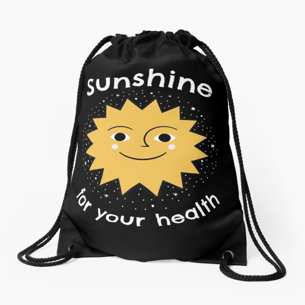 Sunshine For Health Drawstring Bag