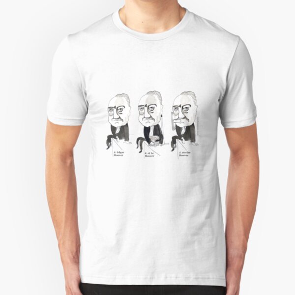 J Edgar Hoover Comic Slim Fit T-Shirt