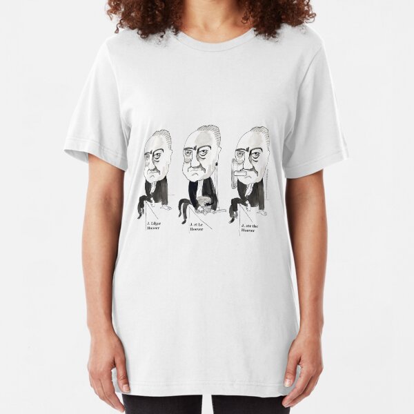 J Edgar Hoover Comic Slim Fit T-Shirt