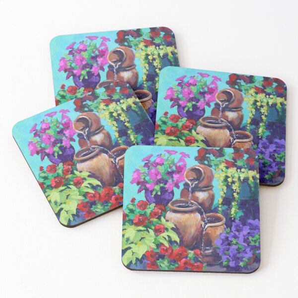 Item preview, Porch Garden Colorful Painting designed and sold by Karen Ilari.