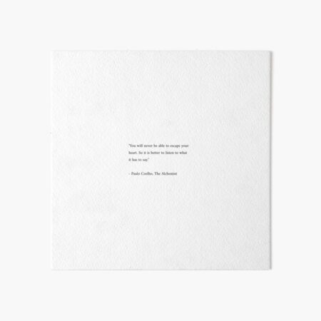 The Alchemist Quote Art Board Print