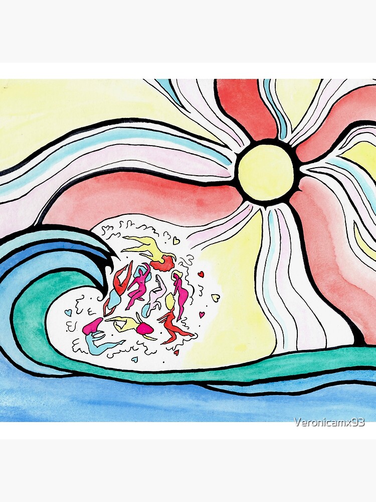 Colorful girlie wave by Veronicamx93