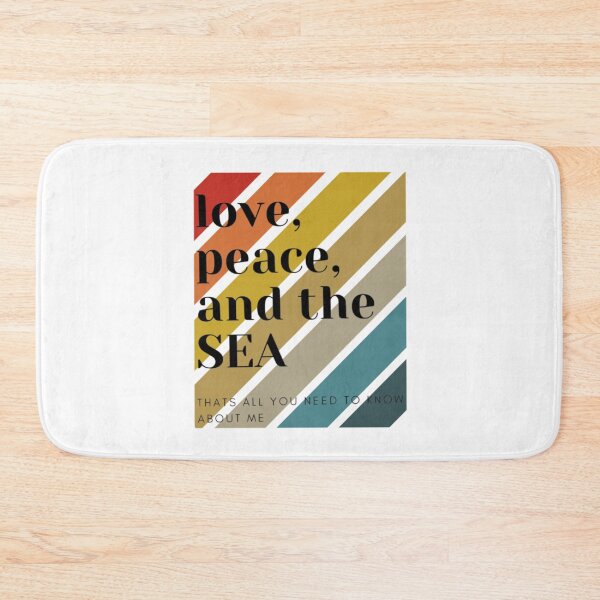 Item preview, love, peace and the SEA All You Need To Know About Me designed and sold by loveoceanair.