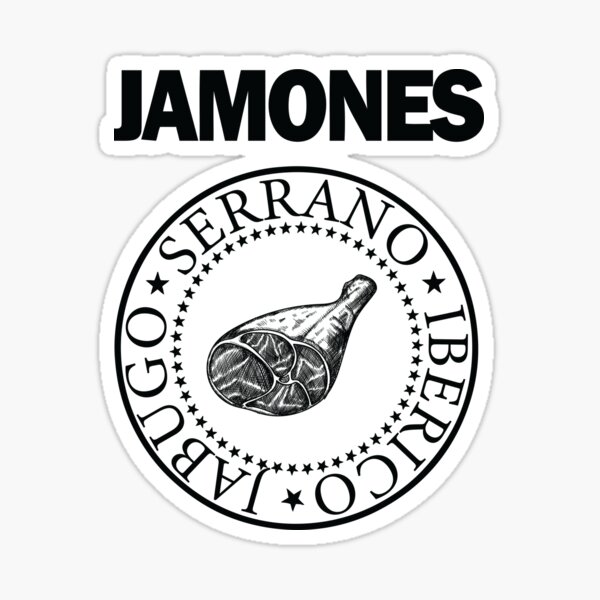 Jamones - white version Sticker