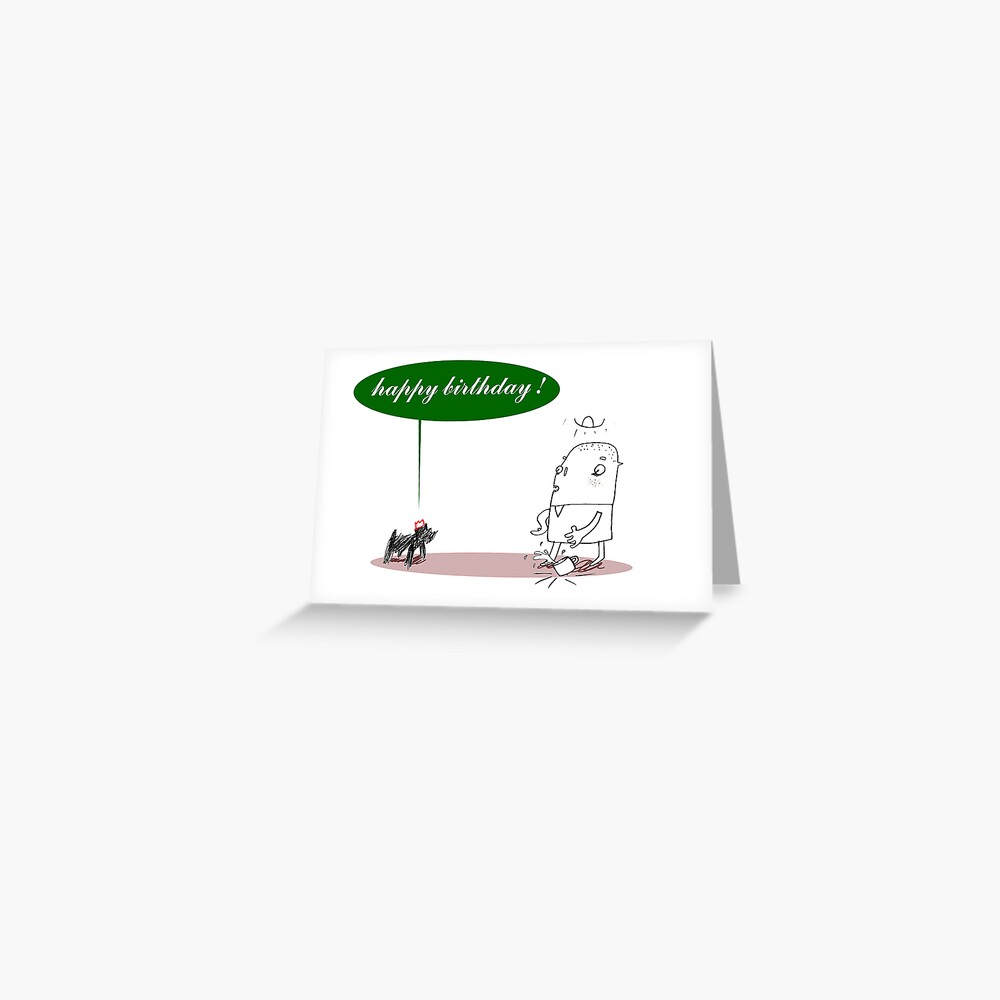 Speaking Dog Birthday Card Greeting Card