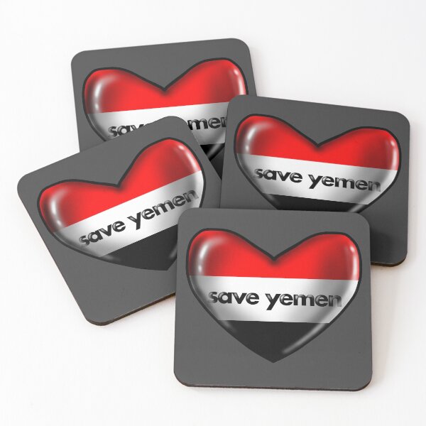 Item preview, Save Yemen Heart Flag designed and sold by m-sketchbook.