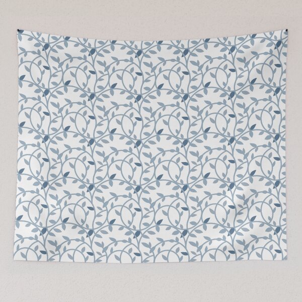 Item preview, Pretty Blue Leaf Pattern designed and sold by cabgodfrey.
