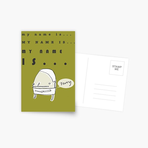 Hi, My Name Is.... Terry Postcard