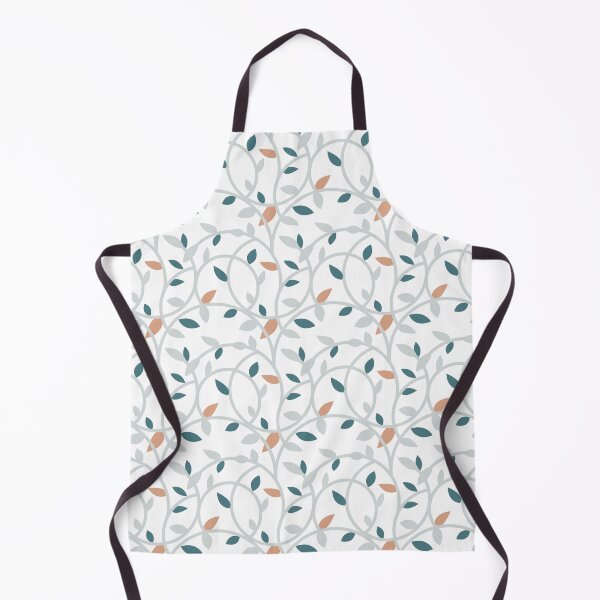 Item preview, Pretty Teal Blue and Gray Leaf Pattern designed and sold by cabgodfrey.