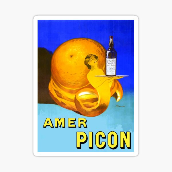 Artikel-Vorschau von 1910 Amer Picon Aperitif Orange by Bouchet, designt und verkauft von digitalvintage.