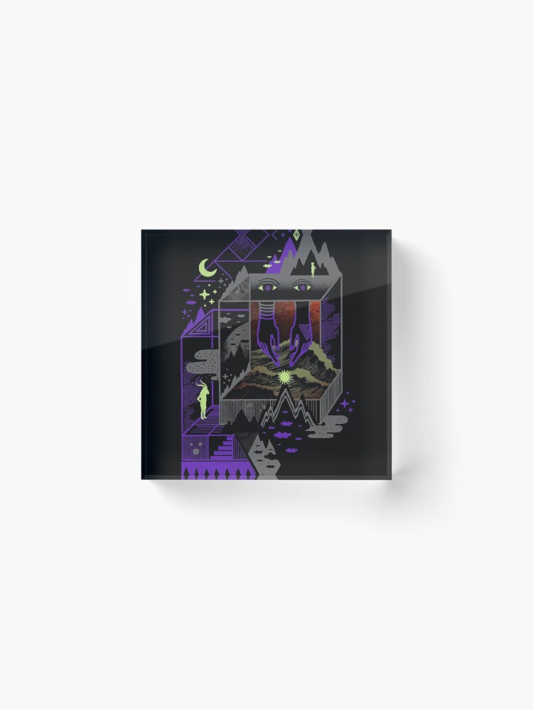 Alternate view of Fine within the confines Acrylic Block