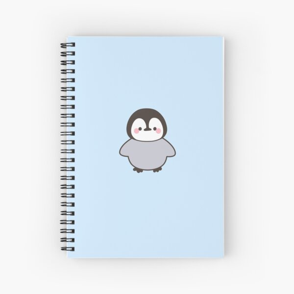 Personalized Penguin Notebook No Lines, Lined or Unlined Spiral Softcover  Book, Art Book Sketchbook, Animal Notebooks Cute