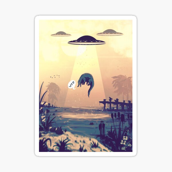 UFO #WTF2 Sticker