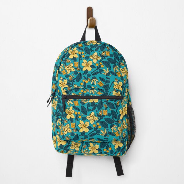 Item preview, Floral Delights Bright Teal designed and sold by Sheri42.