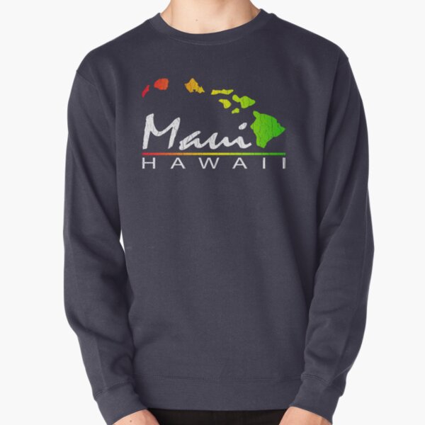 Maui - Hawaiian Islands (Vintage Distressed Look) Pullover Sweatshirt