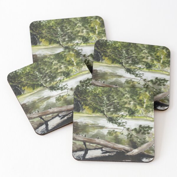 Item preview, Riverside Watercolor designed and sold by Melody-Rain-Art.