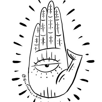 Artwork thumbnail, Hand with eye by VirafuentesArt
