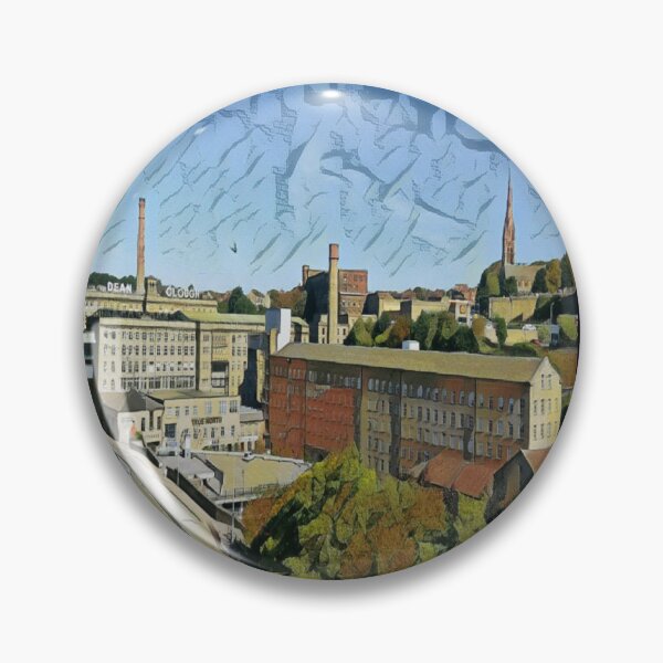 Item preview, Dean Clough Mills & Chimneys en Halifax, Calderdale, West Yorkshire, Inglaterra. designed and sold by JACQUELINE MCKENZIE.