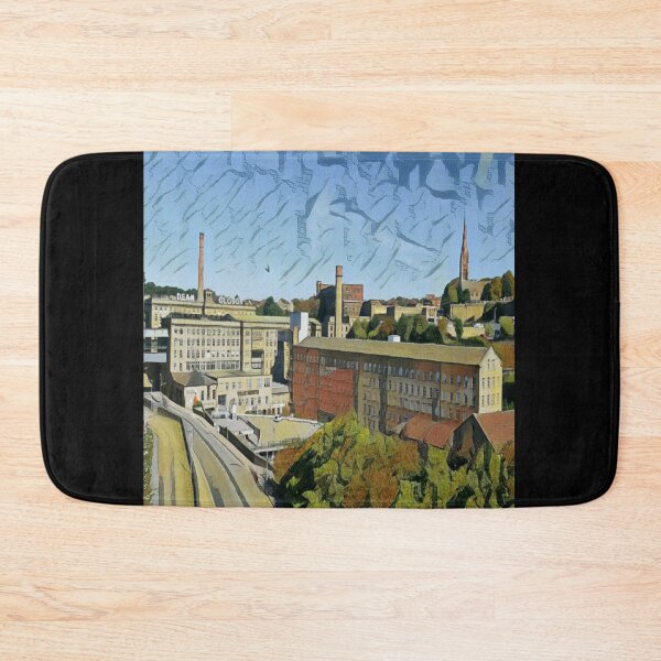 Item preview, Dean Clough Mills & Chimneys in Halifax, Calderdale, West Yorkshire, England, designed and sold by JACQUELINE MCKENZIE.