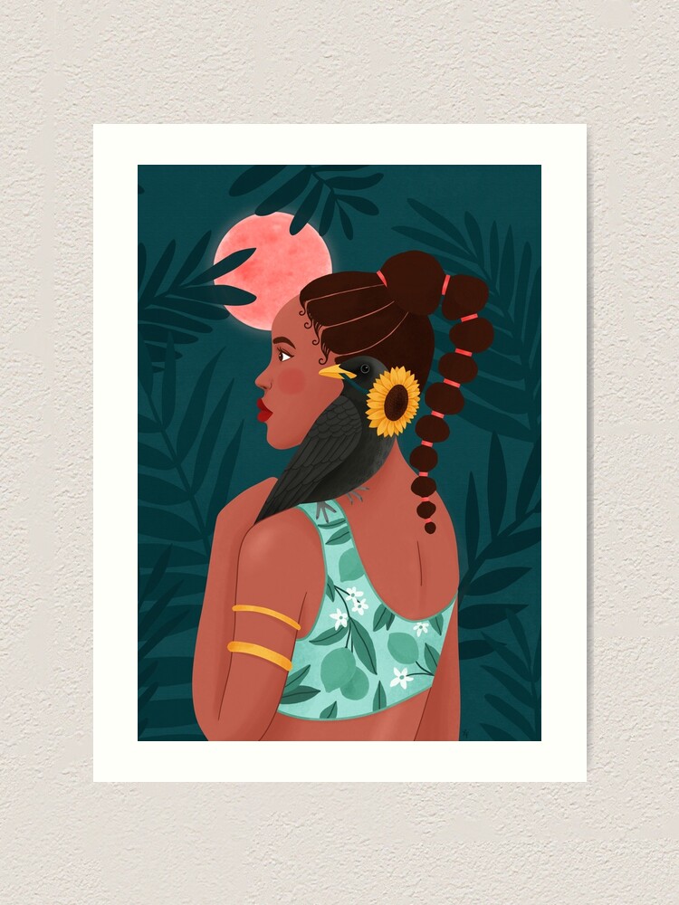 Alternate view of African Princess Art Print