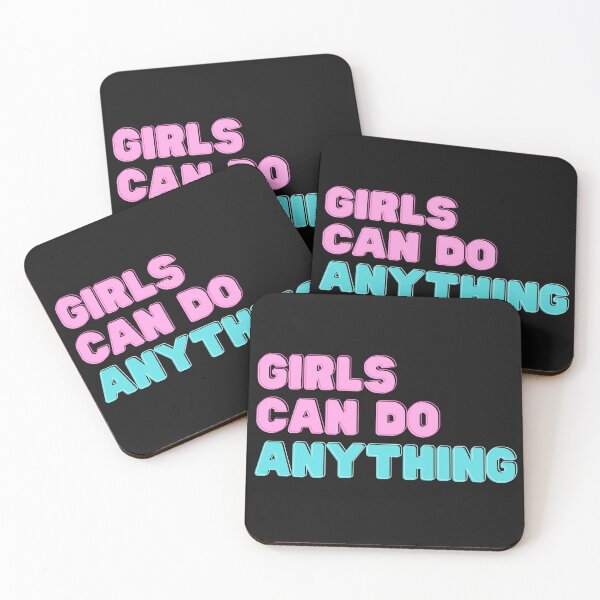 Item preview, Girls Can Do Anything, Female Empowerment designed and sold by PinkLotusArt.
