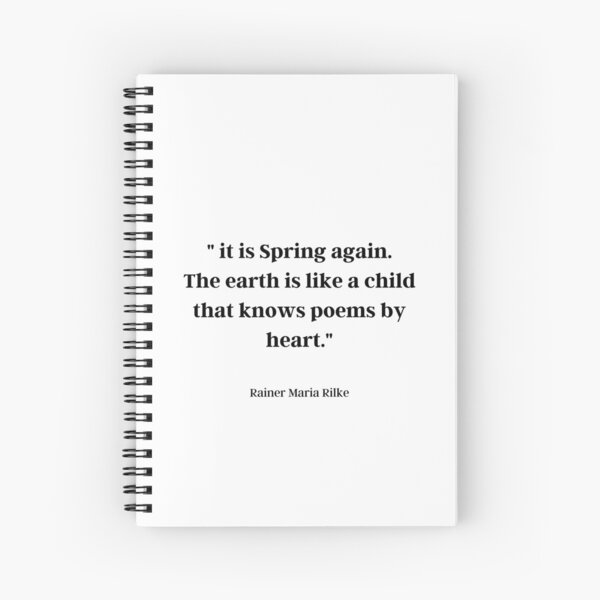 Rainer Maria Rilke Only Journey Quote 5x7 Unlined Notebook