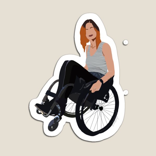 Chanda - babe with mobility aid Magnet