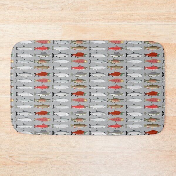 Item preview, Pacific Salmon Group - Ocean and Spawning Phase designed and sold by fishfolkart.