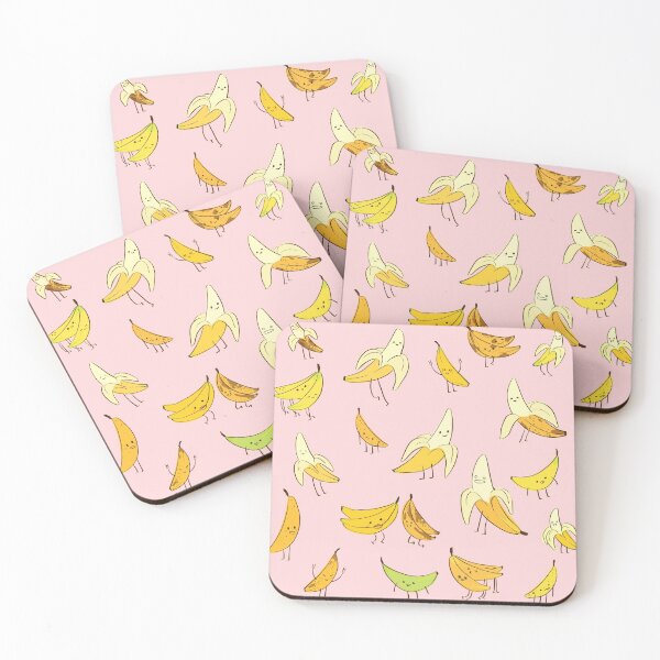Item preview,  Cute Bananas Pink designed and sold by little  ochre.