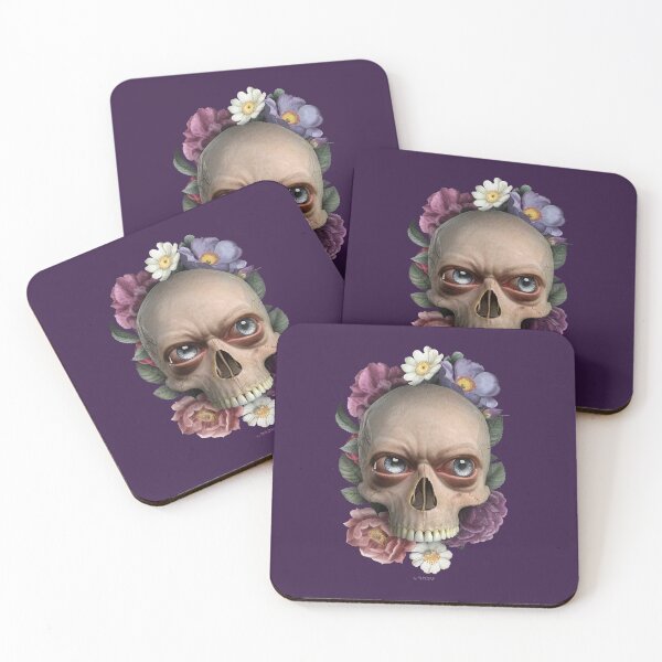 Item preview, eyed skull with flowers 01a designed and sold by Radu-Gabriel.