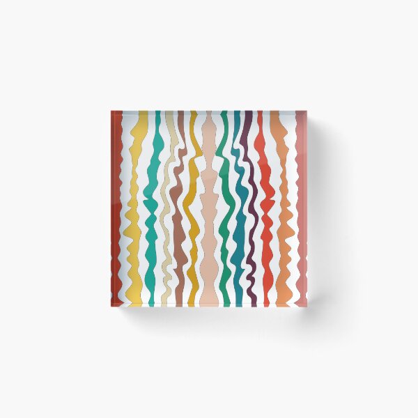 Item preview, wavy 80s inspired art print designed and sold by lavendrdzigns.