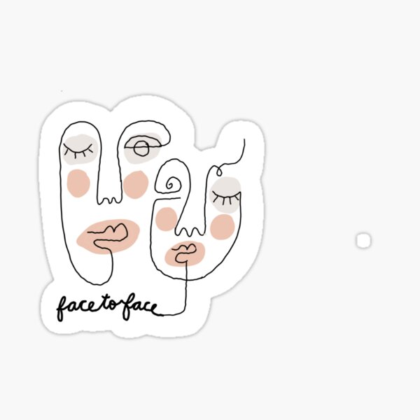 face to face Sticker