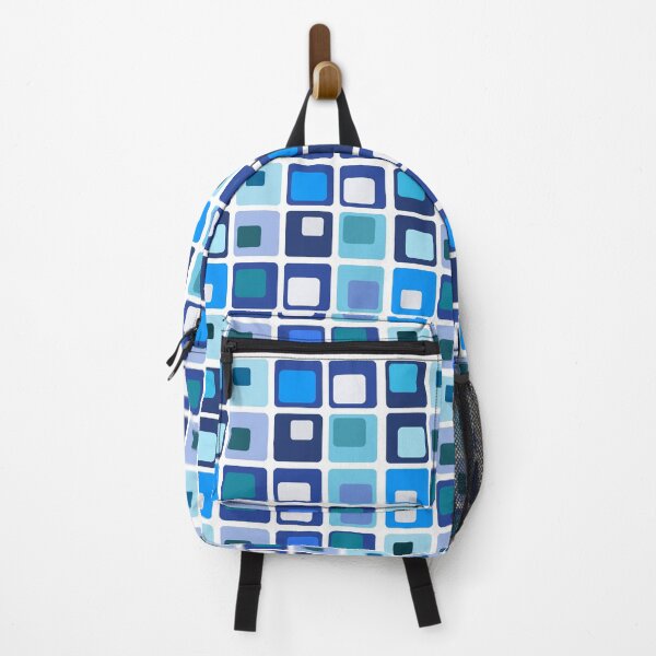 Item preview, Retro Blue Squares designed and sold by Mysticgroovegoods.