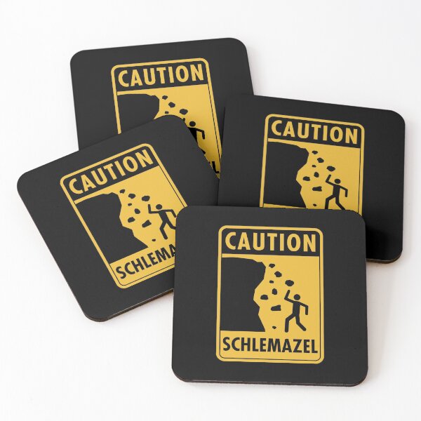 Item preview, Jewish Humor Caution Schlemazel Hanukkah Holiday Gift Sign designed and sold by twHistory.