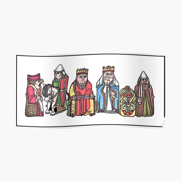 LEWIS CHESS PIECES Poster