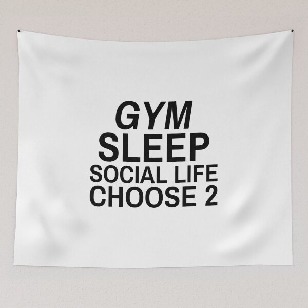 Item preview, Gym sleep social life choose 2  designed and sold by josephsteez.