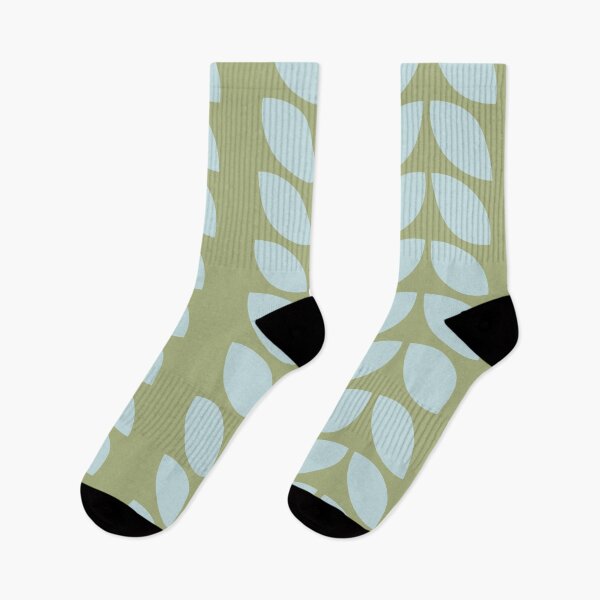 Item preview, Blue Leaves on Olive designed and sold by TheOrangeCactus.