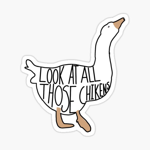 Look at all those chickens~ Vine Sticker